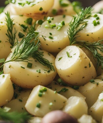 Boil the potatoes until fork-tender, then cool and dice