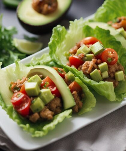 Avocado Lettuce Wrap Platter