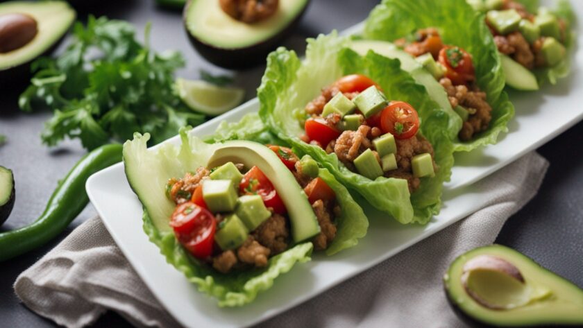 Avocado Lettuce Wrap Platter